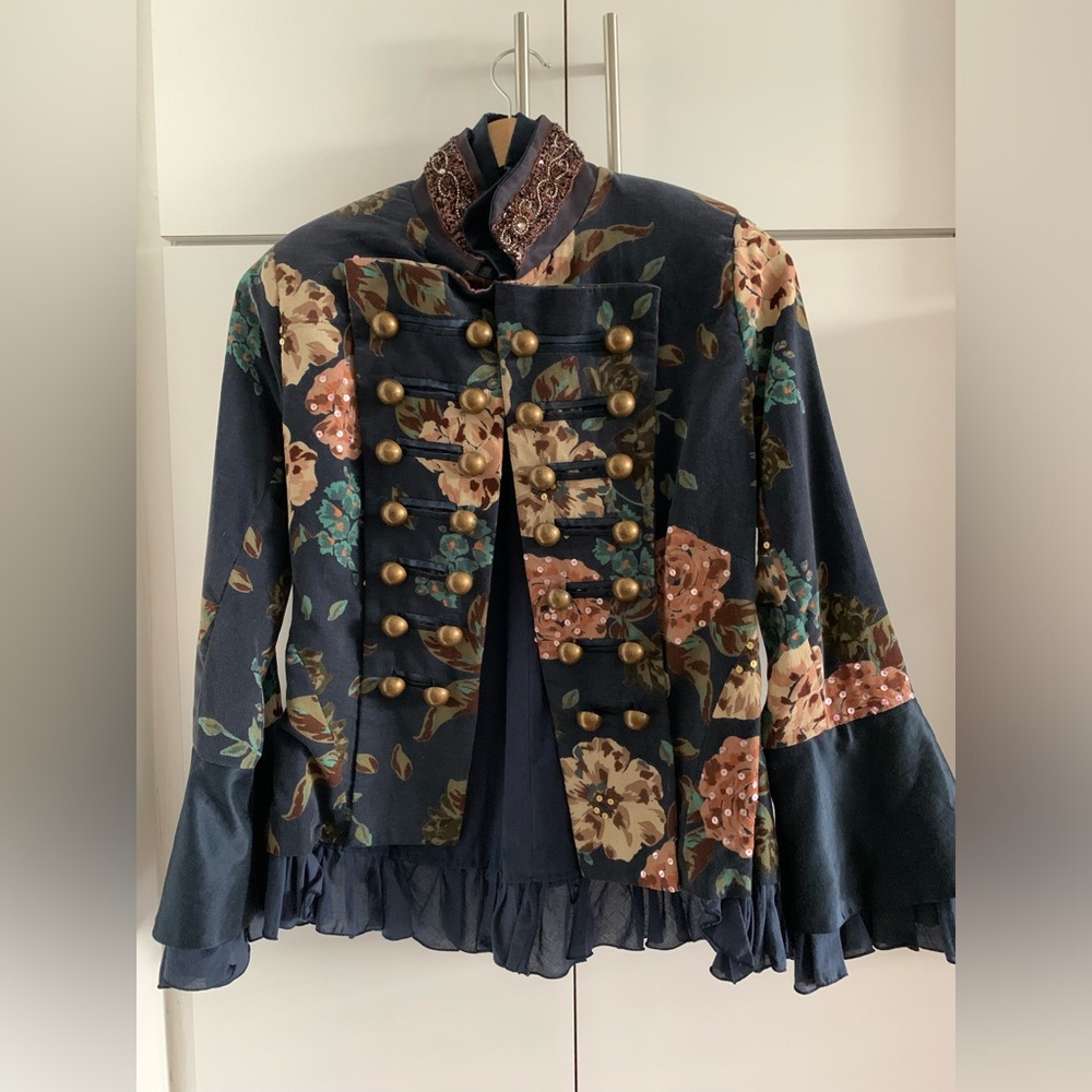 Nathalie’s French Vintage Corduroy Military-Style Jacket